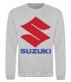 Свитшот Suzuki Logo Серый меланж фото