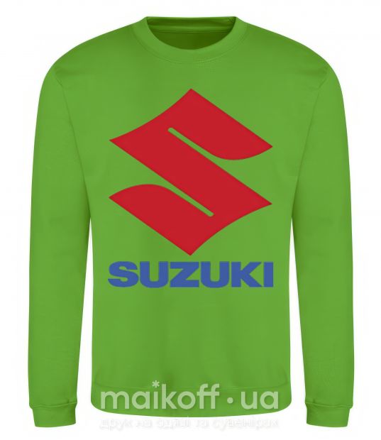 Свитшот Suzuki Logo Лаймовый фото