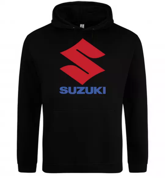 Мужская толстовка (худи) Suzuki Logo Черный фото