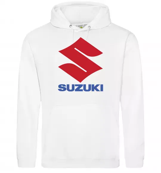 Мужская толстовка (худи) Suzuki Logo Белый фото