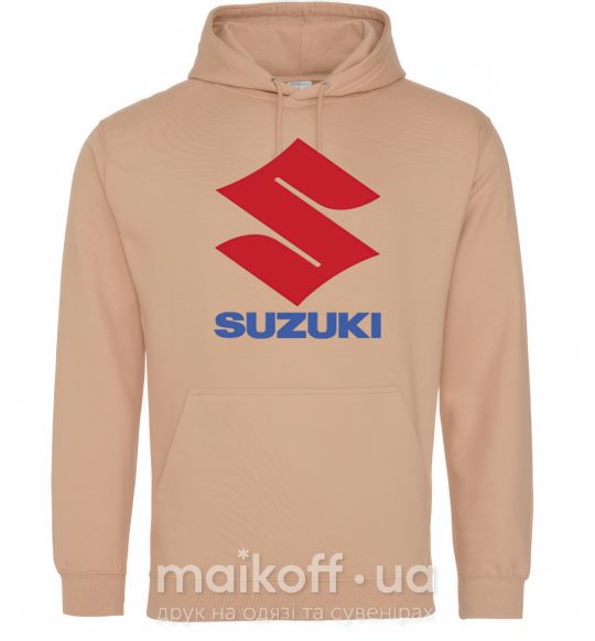 Женская толстовка (худи) Suzuki Logo Песочный фото