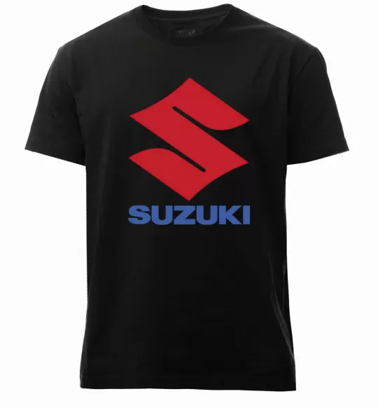 Чоловіча преміум футболка Suzuki Logo Чорний фото