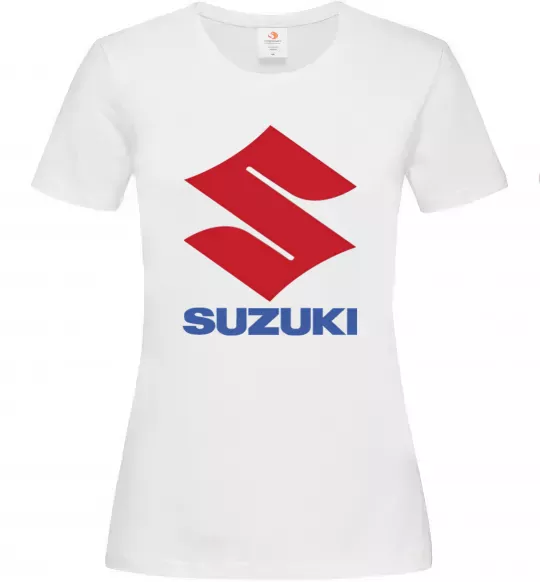 Женская футболка Suzuki Logo Белый фото