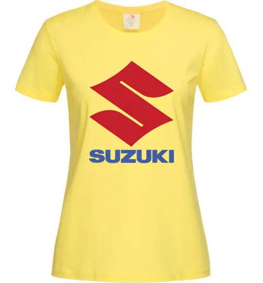 Женская футболка Suzuki Logo Лимонный фото