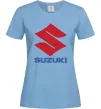Женская футболка Suzuki Logo Голубой Женская футболка Suzuki Logo Голубой фото