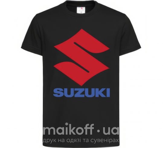 Детская футболка Suzuki Logo Черный фото