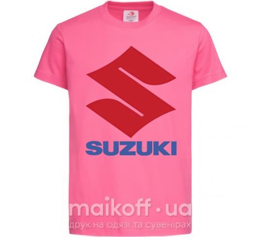 Детская футболка Suzuki Logo Ярко-розовый фото