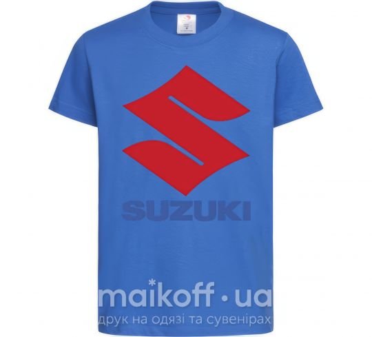Дитяча футболка Suzuki Logo Яскраво-синій фото