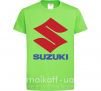 Дитяча футболка Suzuki Logo Лаймовий фото