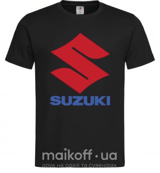 Мужская футболка Suzuki Logo Черный фото