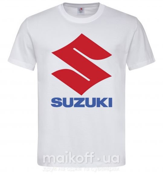 Мужская футболка Suzuki Logo Белый фото