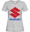 Женская футболка Suzuki Logo Серый фото