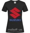 Женская футболка Suzuki Logo Черный фото
