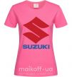Женская футболка Suzuki Logo Ярко-розовый фото