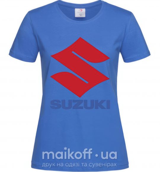 Женская футболка Suzuki Logo Ярко-синий фото