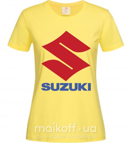 Женская футболка Suzuki Logo Лимонный фото
