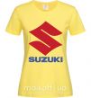 Женская футболка Suzuki Logo Лимонный фото