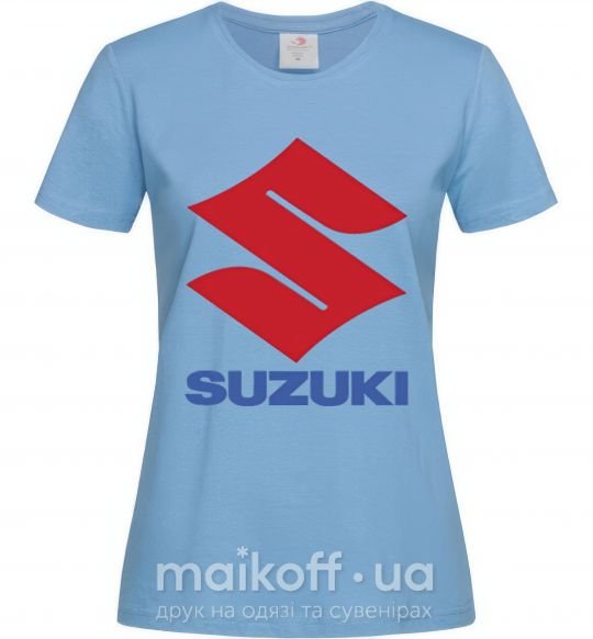 Жіноча футболка Suzuki Logo Блакитний фото