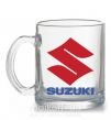 Чашка стеклянная Suzuki Logo Прозрачный фото
