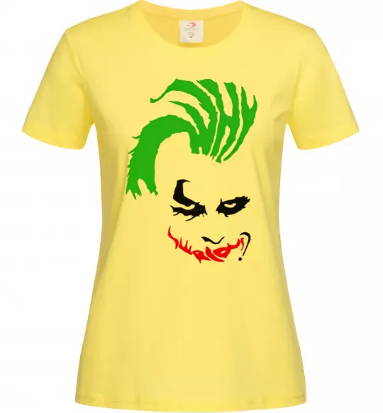 Женская футболка JOKER serios Лимонный фото