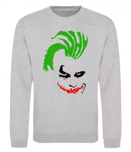 Світшот JOKER serios Сірий меланж фото