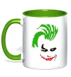 Чашка с цветной ручкой JOKER serios Зеленый фото
