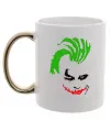 Чашка с цветной ручкой JOKER serios Золото фото