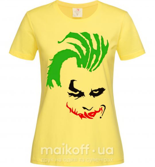 Женская футболка JOKER serios Лимонный фото