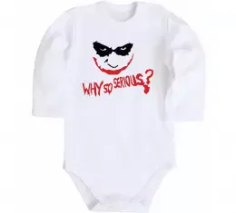 Детский боди JOKER serios Белый фото