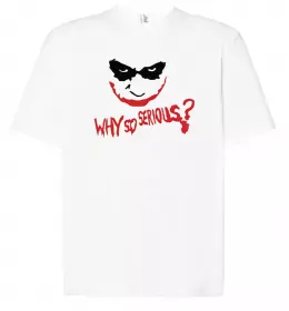 Футболка Оверсайз Бетмен-Джокер Белый фото