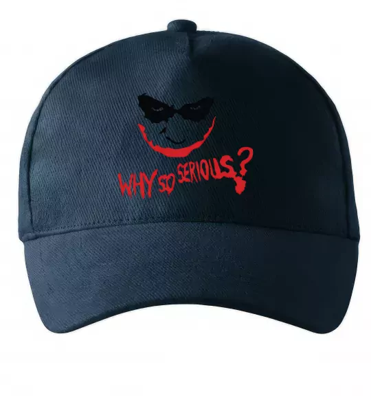 Кепка Why so serios joker Темно-синий фото