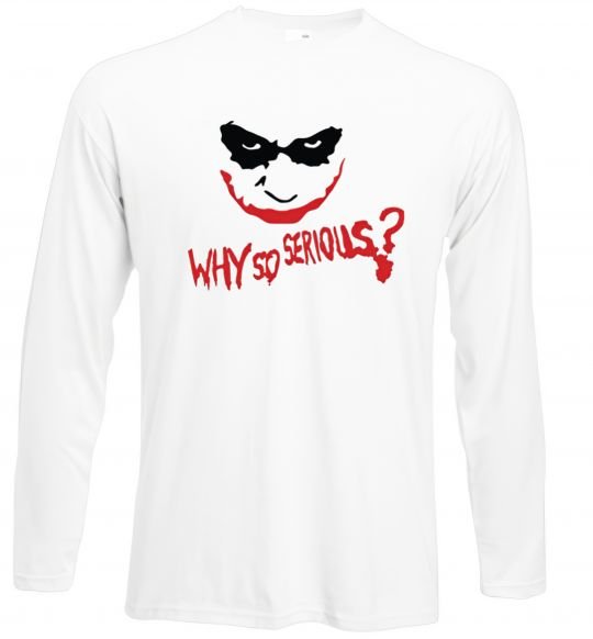 Реглан Why so serios joker Белый фото