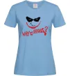 Женская футболка Why so serios joker Голубой Женская футболка Why so serios joker Голубой фото