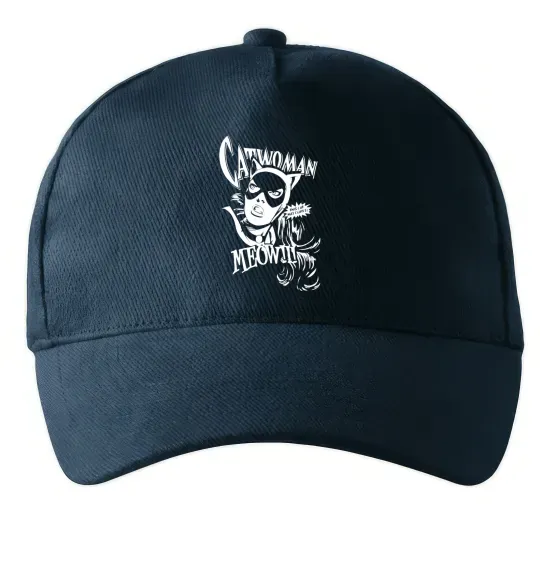 Кепка Жінка кішка Темно-синий фото