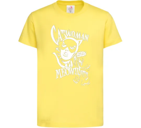 Детская футболка Жінка кішка Лимонный фото