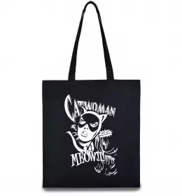 Эко-сумка Жінка кішка Черный фото