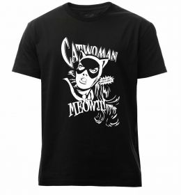 Чоловіча преміум футболка Жінка кішка