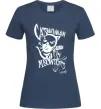 Жіноча футболка Жінка кішка Темно-синій Жіноча футболка Жінка кішка Темно-синій фото