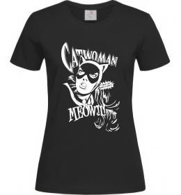 Жіноча футболка Жінка кішка Жіноча футболка Жінка кішка