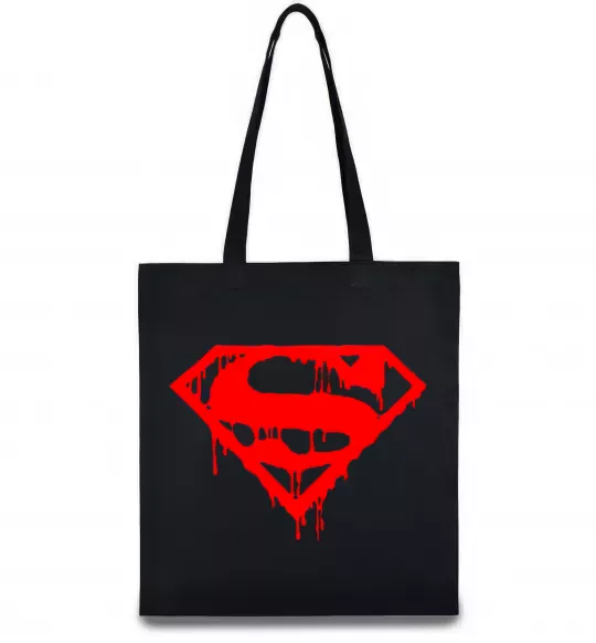 Еко-сумка Superman logo Чорний фото