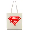 Еко-сумка Superman logo Бежевий фото