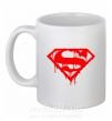 Чашка керамическая Superman logo Белый фото