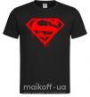 Мужская футболка Superman logo Черный фото