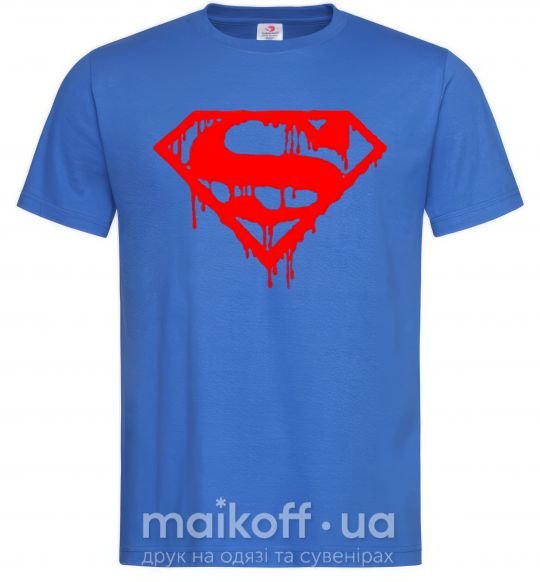 Мужская футболка Superman logo Ярко-синий фото