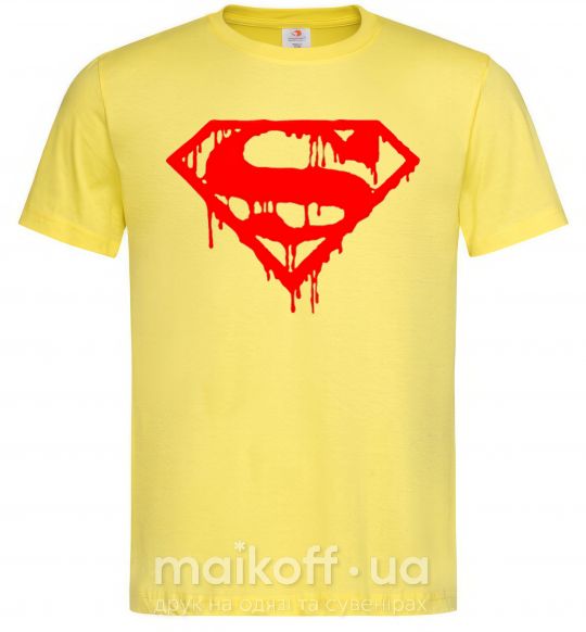 Мужская футболка Superman logo Лимонный фото