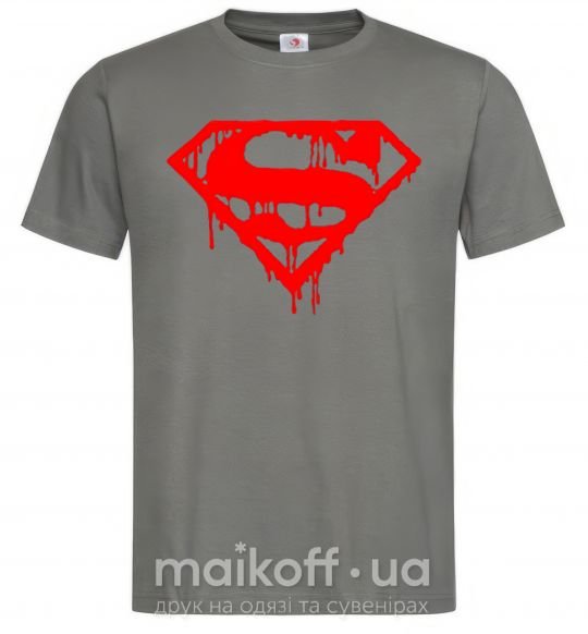 Чоловіча футболка Superman logo Графіт фото