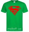 Мужская футболка Superman logo Зеленый фото