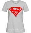 Жіноча футболка Superman logo Сірий фото