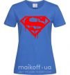 Женская футболка Superman logo Ярко-синий фото
