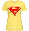Женская футболка Superman logo Лимонный фото